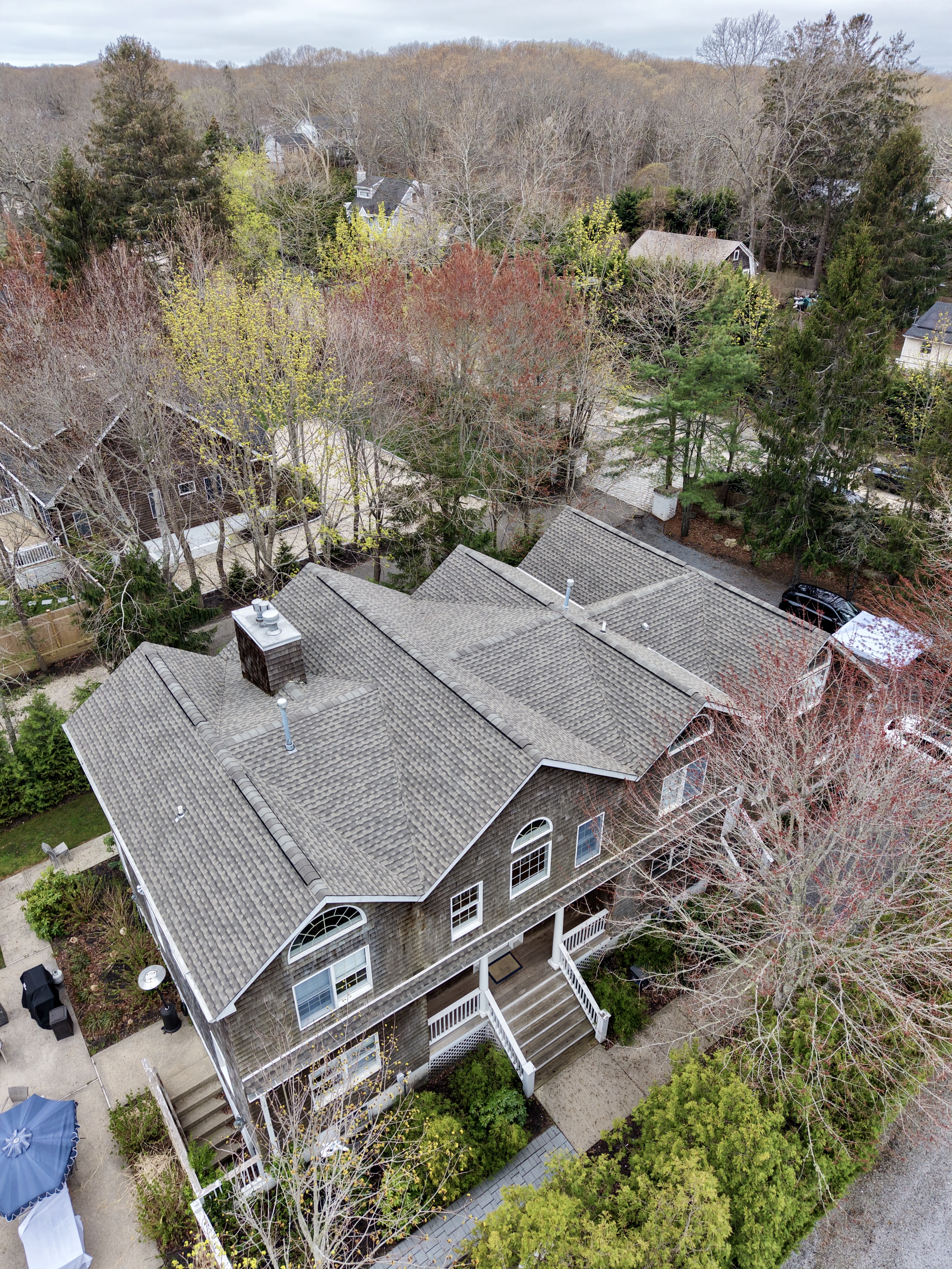 Large residential home with GAF architectural shingle roof